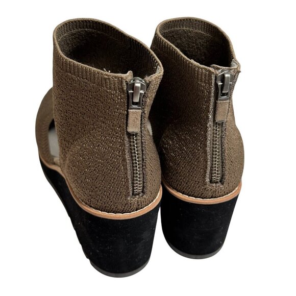 Eileen Fisher Alec Wedge Pump Sandals Knit Upper Size 9 NEW - Picture 4 of 6